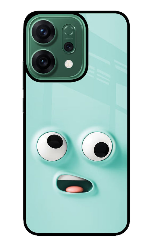 Funny Cartoon Oppo Reno14 5G Glass Case