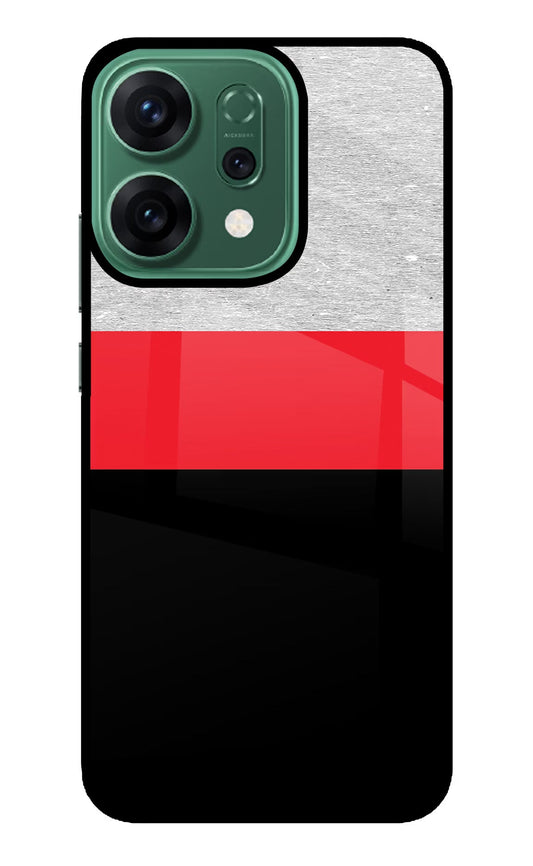 Tri Color Pattern Oppo Reno14 5G Back Cover