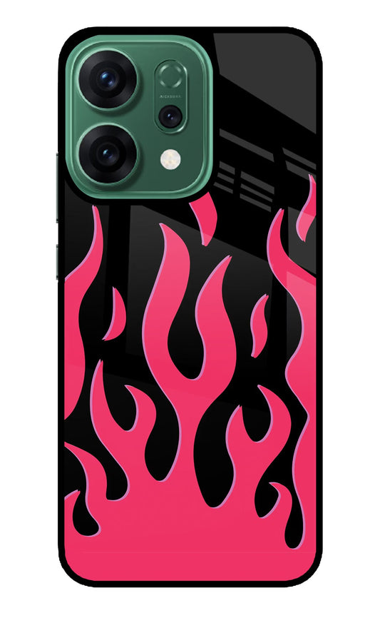 Fire Flames Oppo Reno14 5G Back Cover