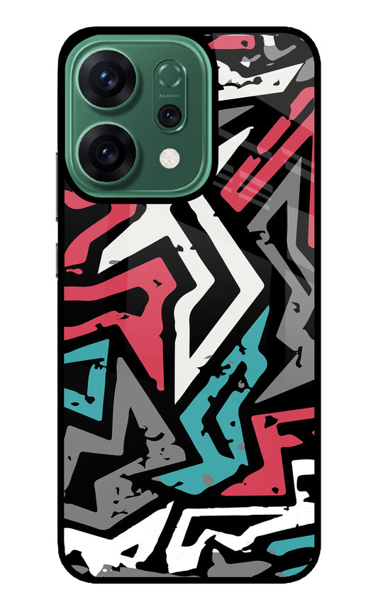 Geometric Graffiti Oppo Reno14 5G Back Cover