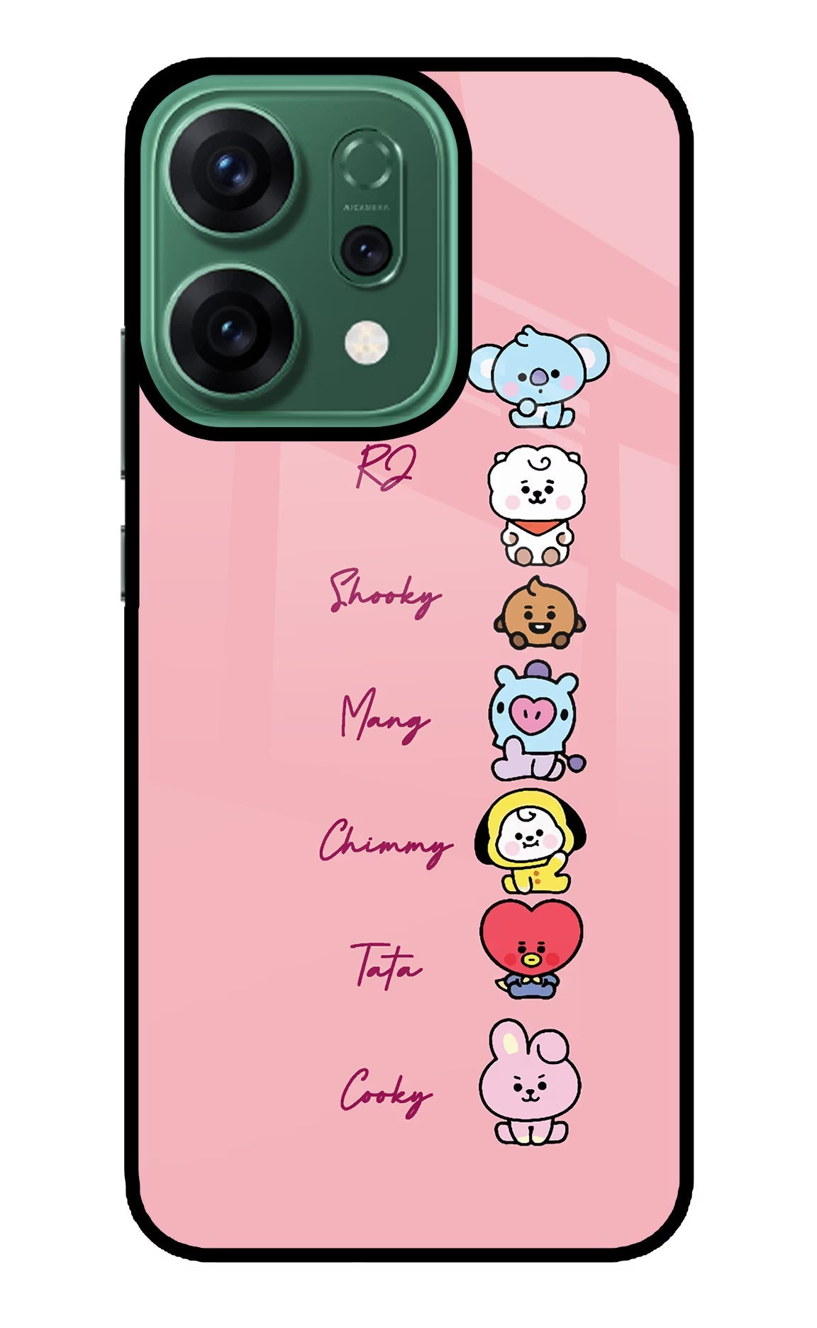 BTS names Oppo Reno14 5G Glass Case