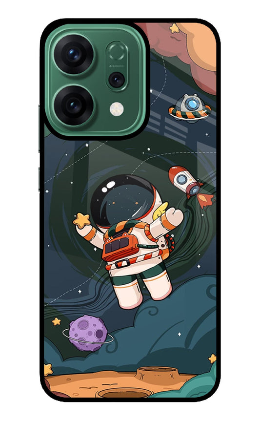 Cartoon Astronaut Oppo Reno14 5G Back Cover
