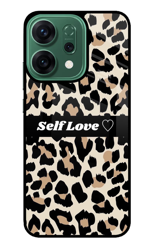 Leopard Print Self Love Oppo Reno14 5G Back Cover