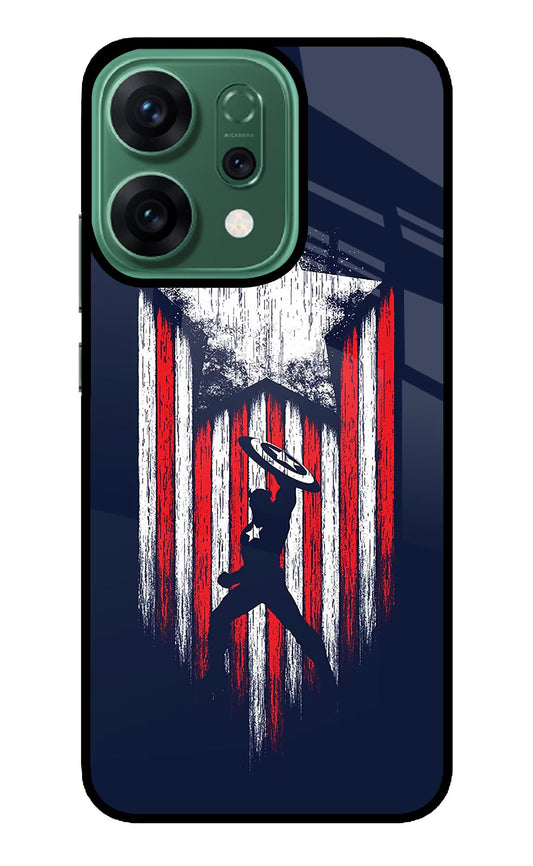 Captain America Marvel Art Oppo Reno14 5G Back Cover