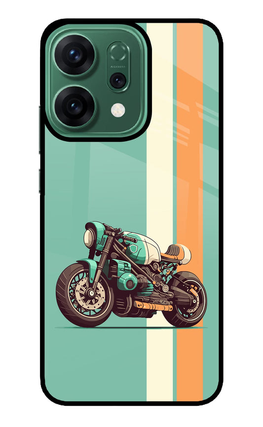 Striped Moto Drift Oppo Reno14 5G Back Cover