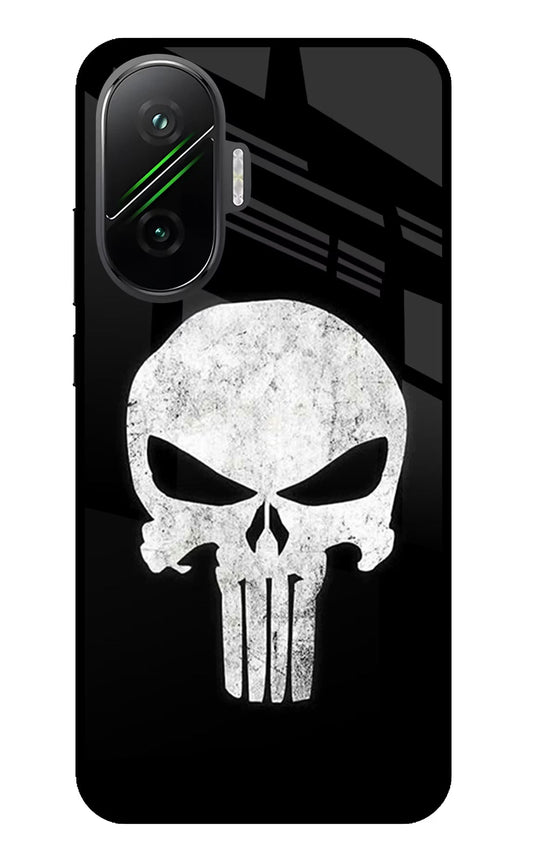 Punisher Skull Poco F7 5G Glass Case