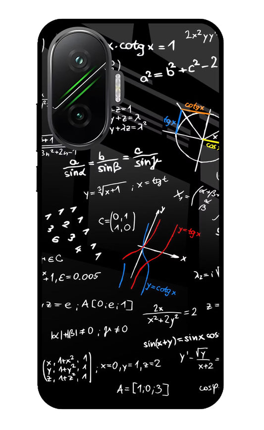 Mathematics Formula Poco F7 5G Glass Case