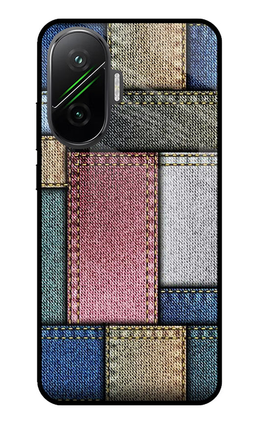 Multicolor Jeans Poco F7 5G Glass Case