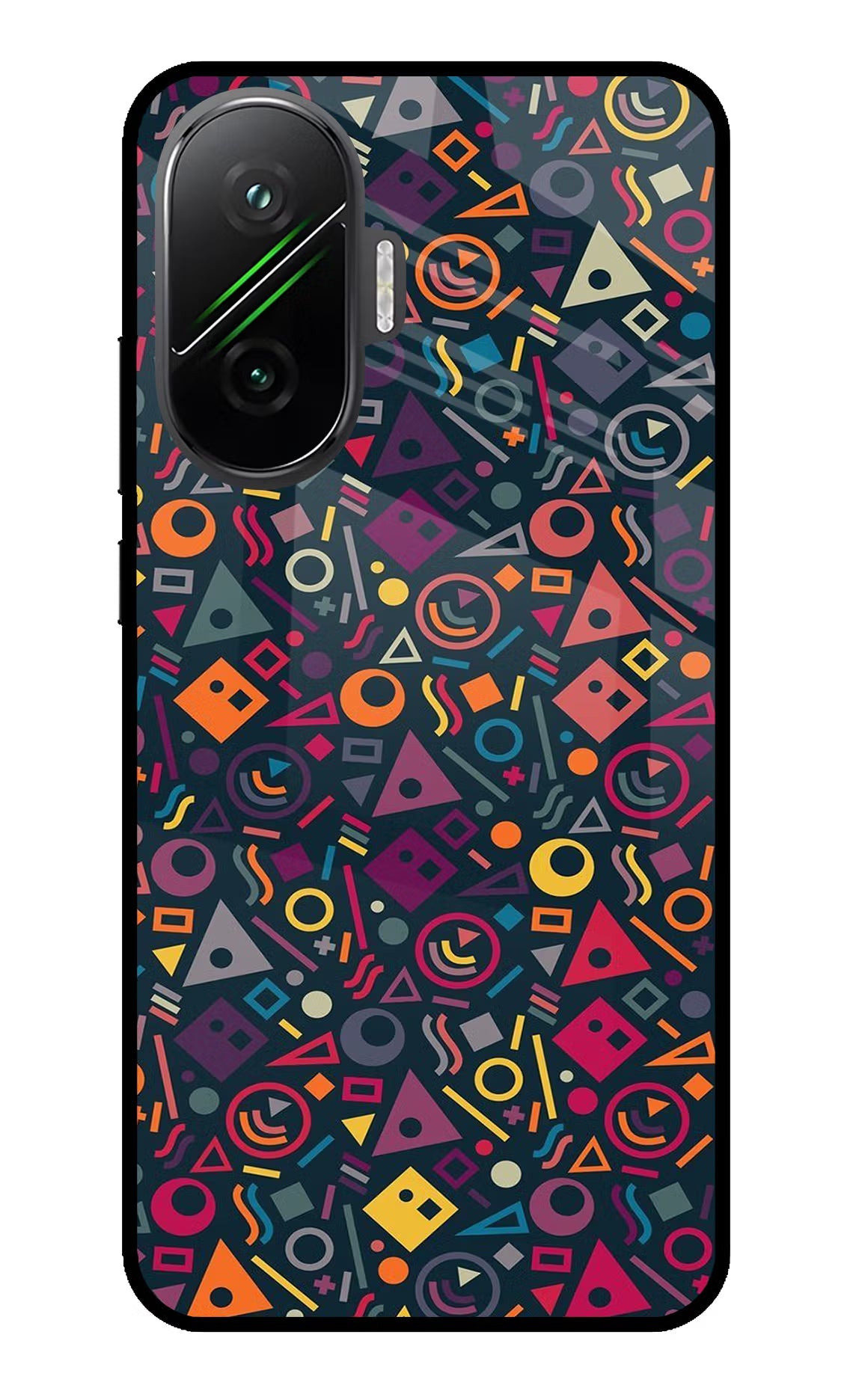 Geometric Abstract Poco F7 5G Glass Case