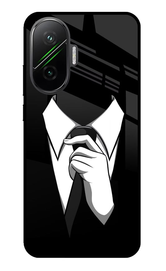 Black Tie Poco F7 5G Glass Case