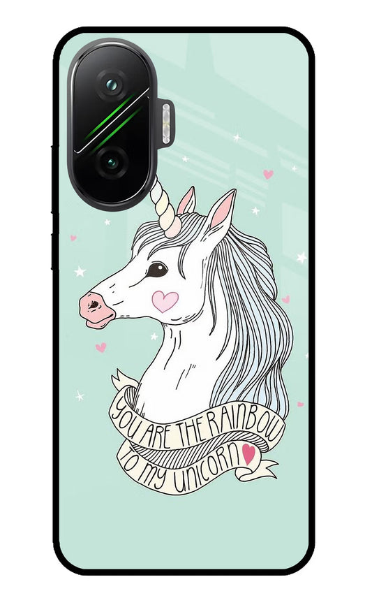 Unicorn Wallpaper Poco F7 5G Glass Case