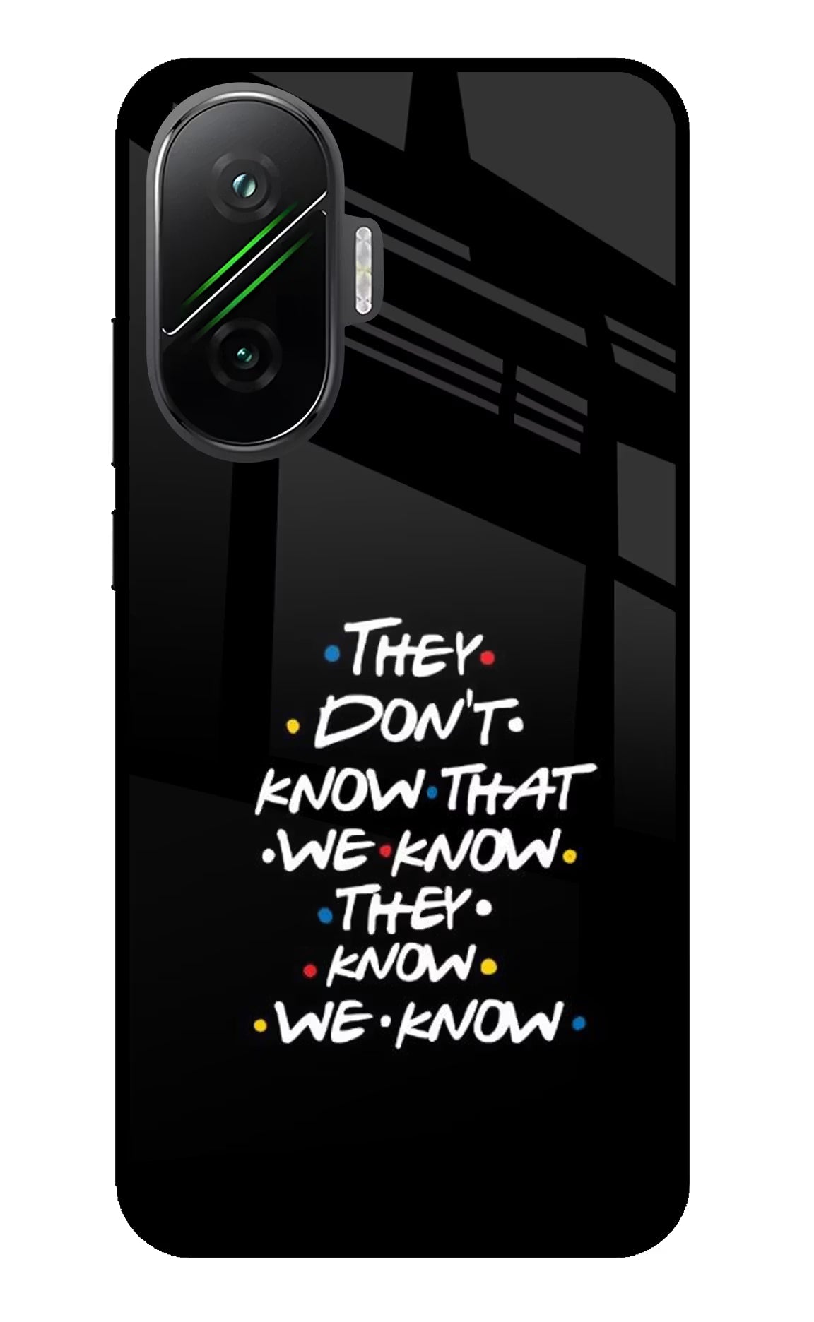 FRIENDS Dialogue Poco F7 5G Glass Case
