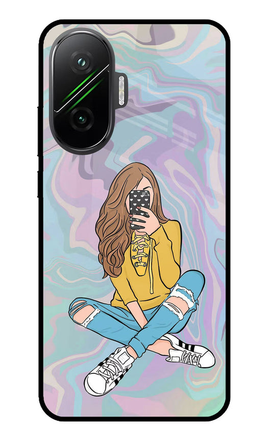 Selfie Girl Poco F7 5G Glass Case