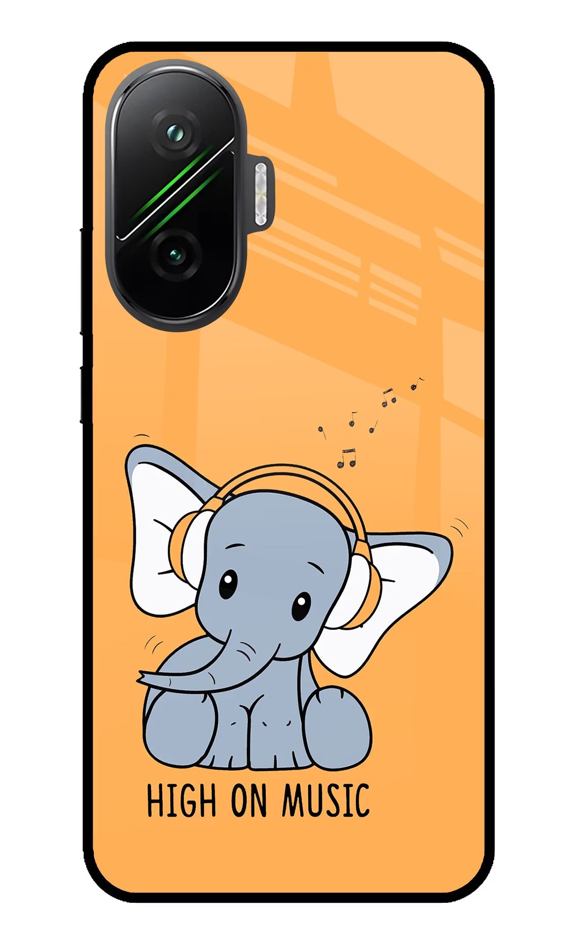 High On Music Poco F7 5G Glass Case