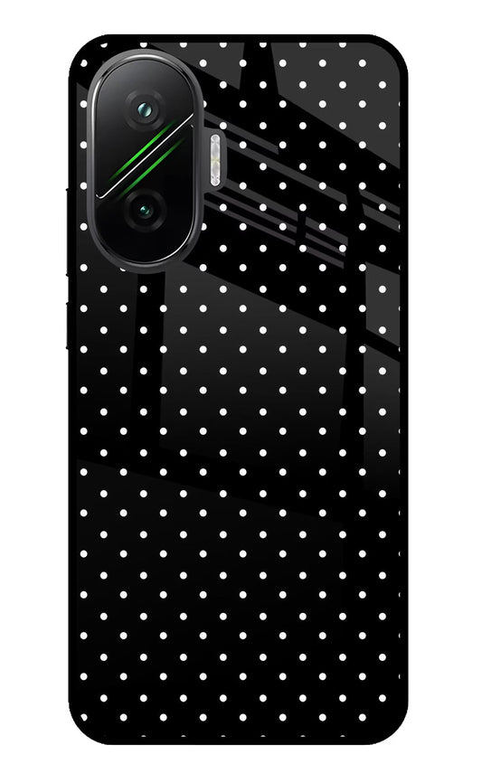 White Dots Poco F7 5G Glass Case