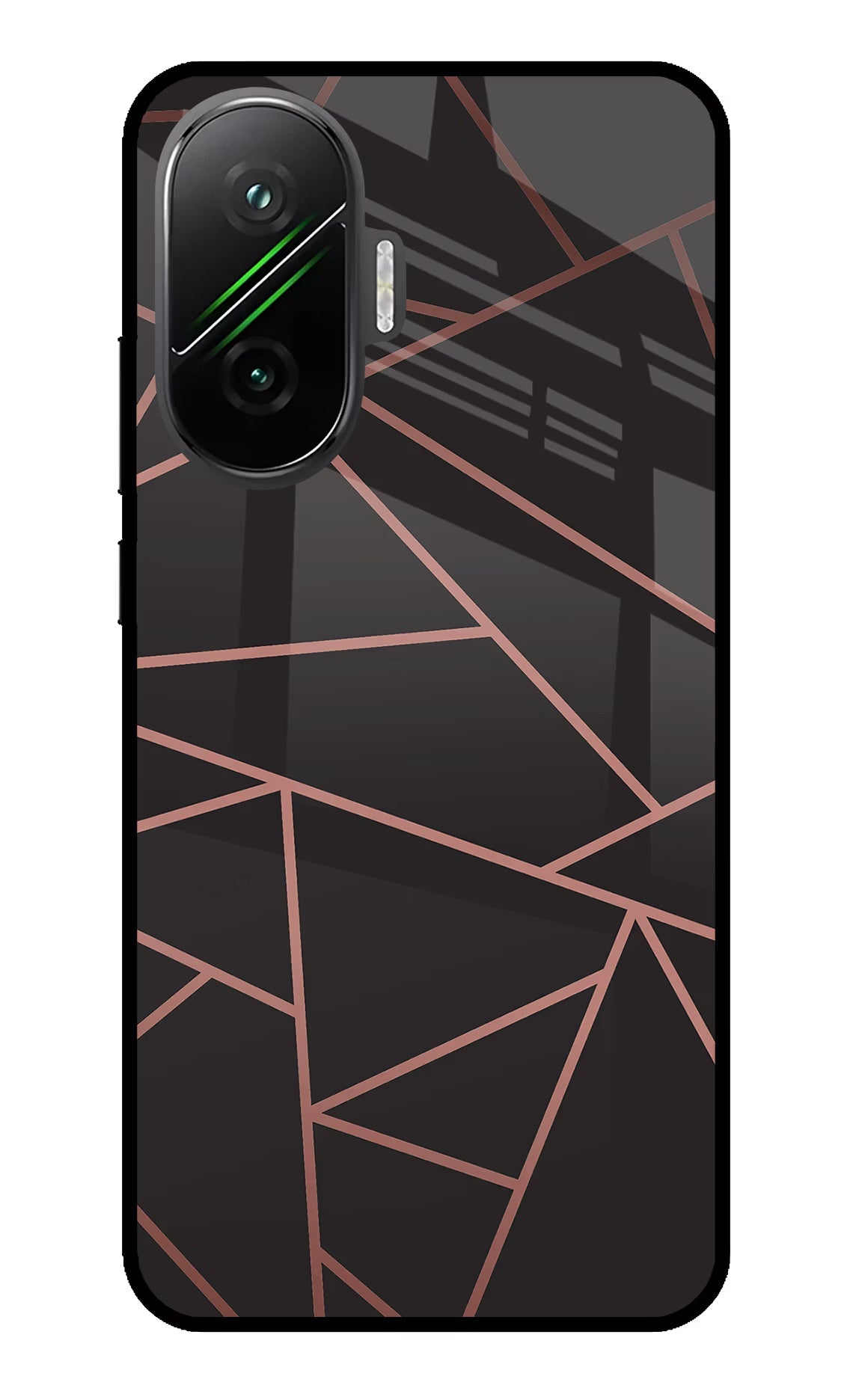 Geometric Pattern Poco F7 5G Glass Case