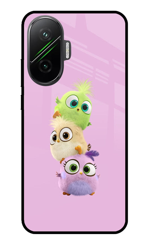 Cute Little Birds Poco F7 5G Glass Case