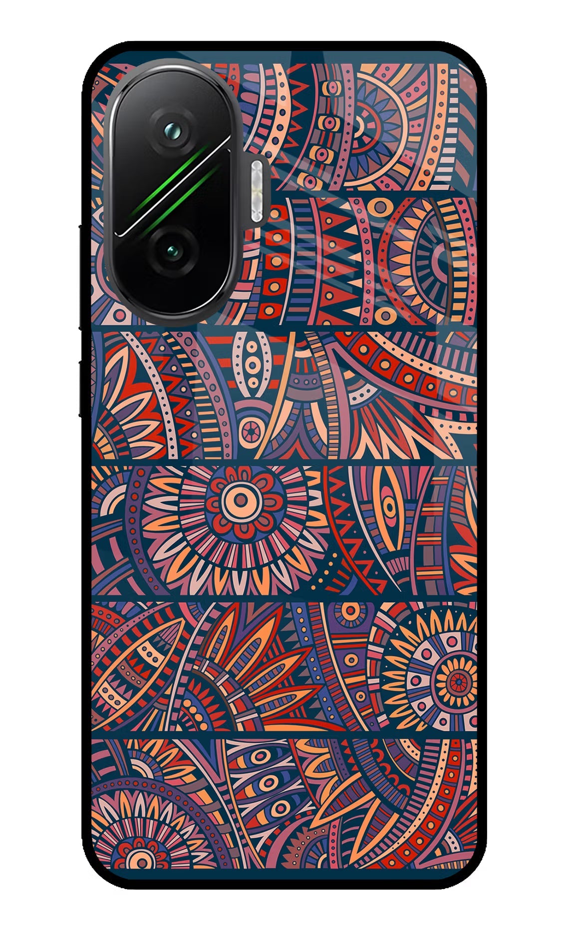 African Culture Design Poco F7 5G Glass Case