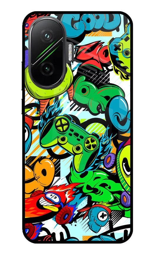 Game Doodle Poco F7 5G Glass Case