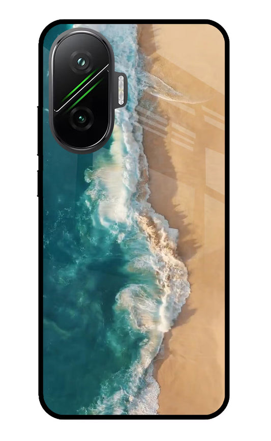 Ocean Beach Poco F7 5G Glass Case