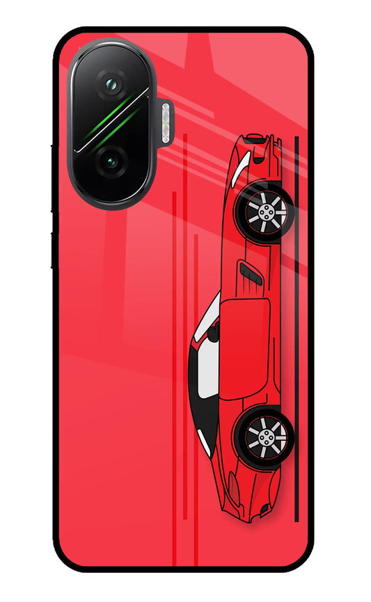 Red Velocity Poco F7 5G Glass Case