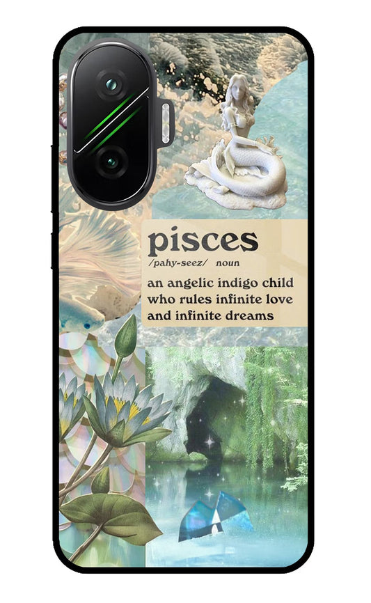 Pisces Zodiac Poco F7 5G Glass Case