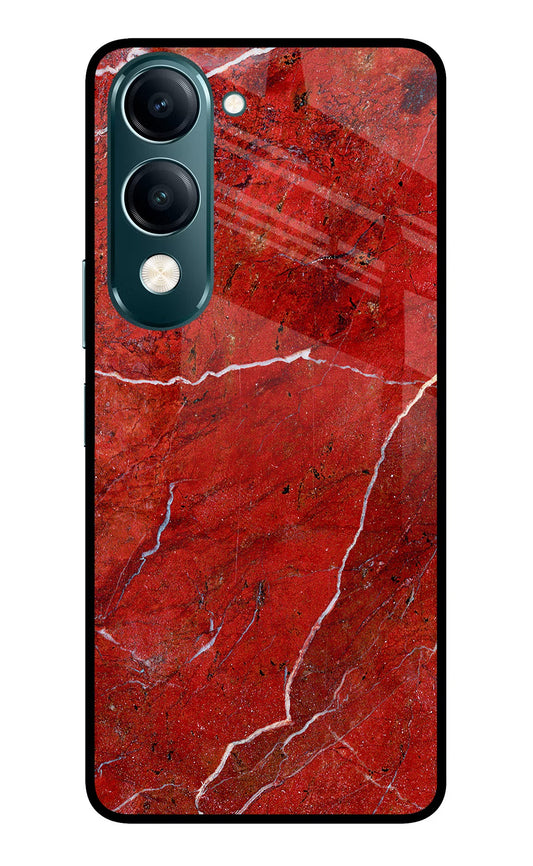 Red Marble Design Vivo Y19s 5G Back Cover