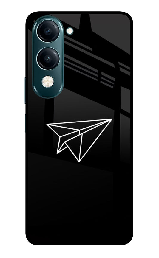 Paper Plane White Vivo Y19s 5G Back Cover