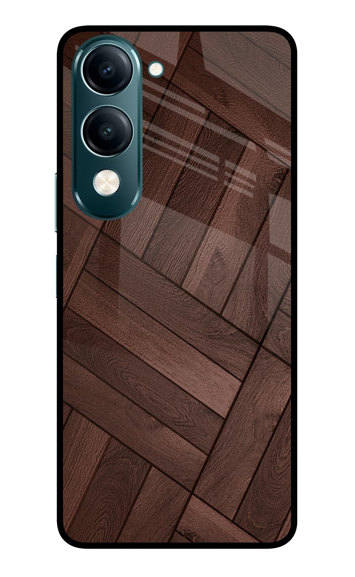 Wooden Texture Design Vivo Y19s 5G Back Cover