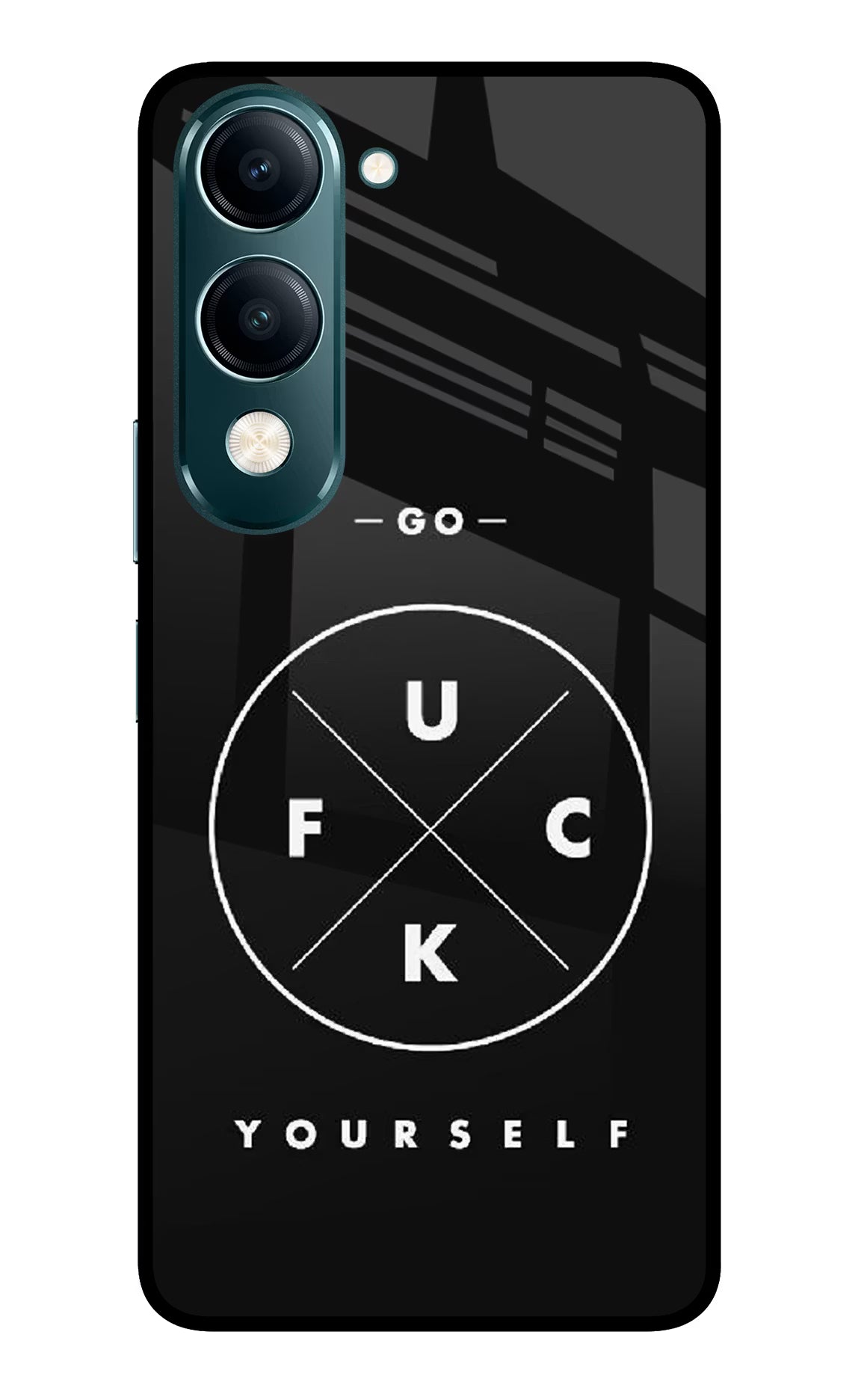 Go Fuck Yourself Vivo Y19s 5G Glass Case