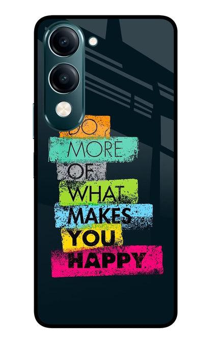 Do More Of What Makes You Happy Vivo Y19s 5G Back Cover