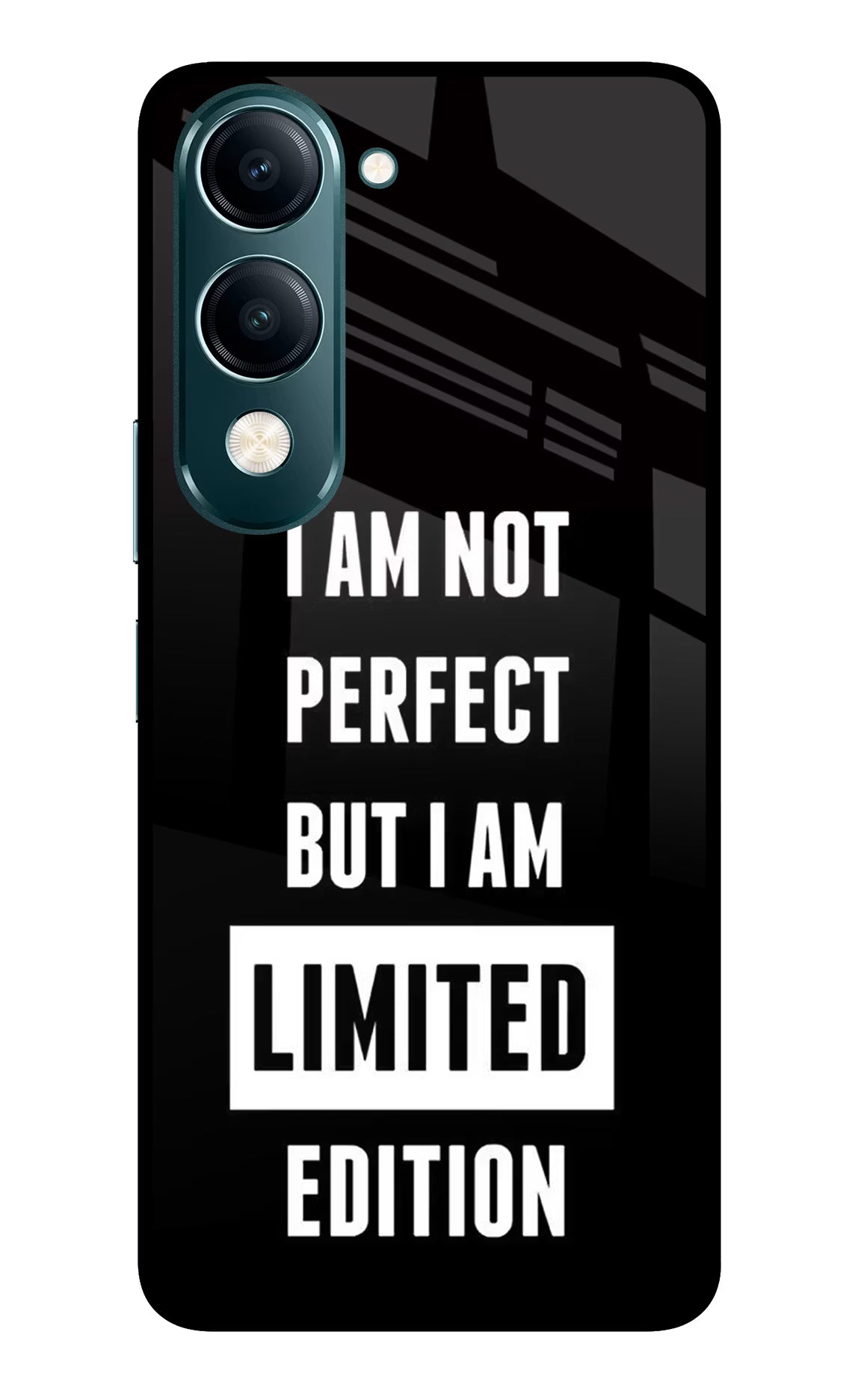 I Am Not Perfect But I Am Limited Edition Vivo Y19s 5G Glass Case