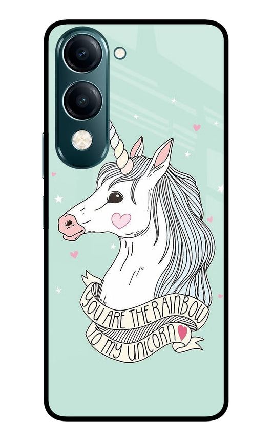 Unicorn Wallpaper Vivo Y19s 5G Glass Case