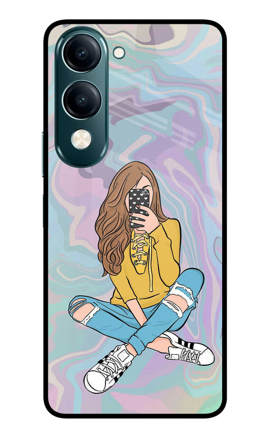 Selfie Girl Vivo Y19s 5G Back Cover