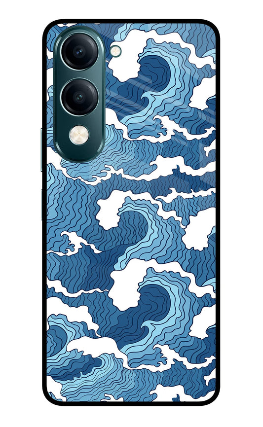 Blue Waves Vivo Y19s 5G Glass Case