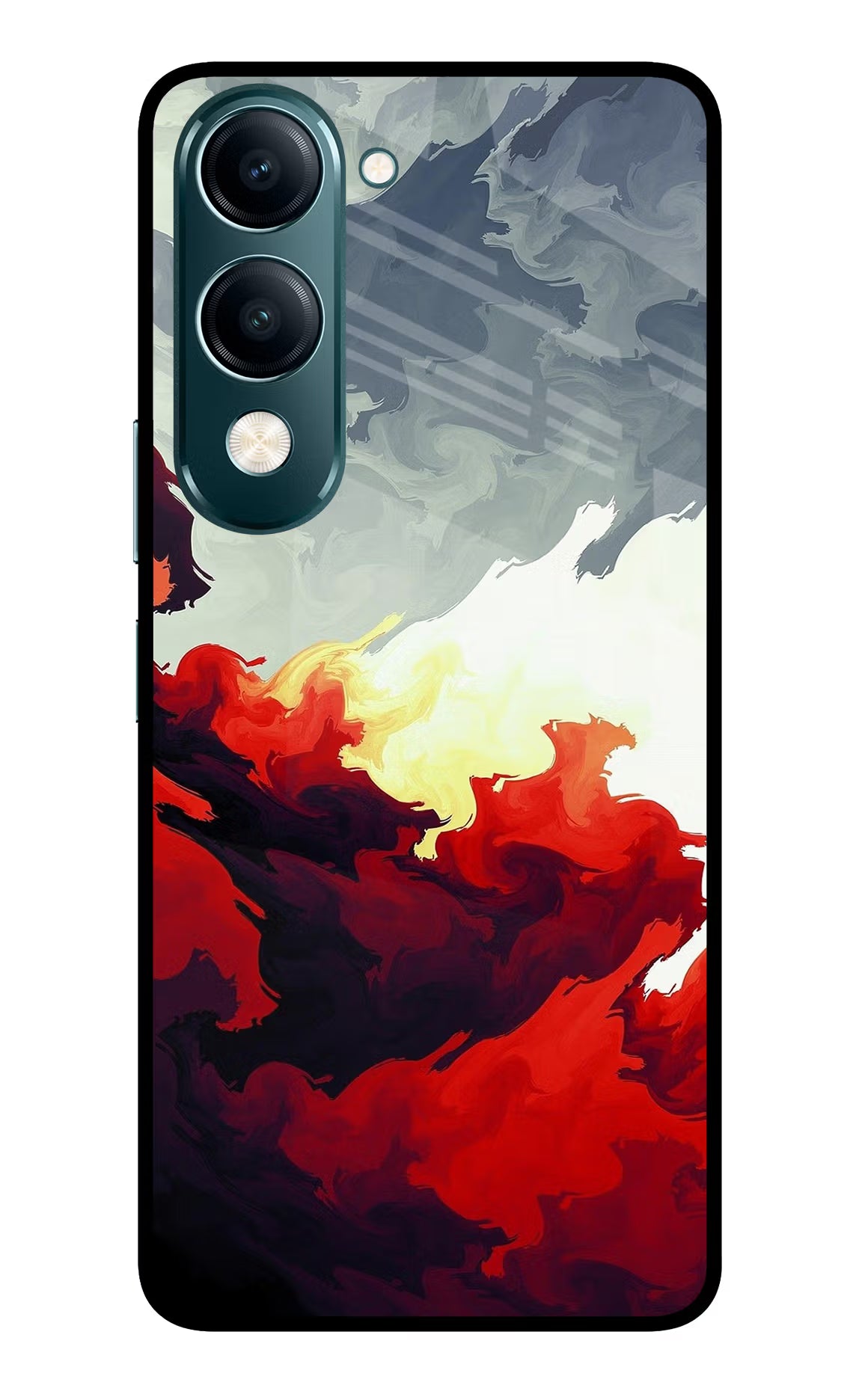Fire Cloud Vivo Y19s 5G Back Cover
