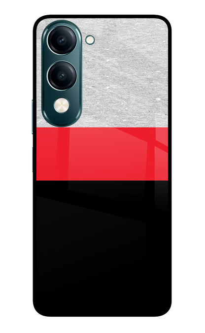 Tri Color Pattern Vivo Y19s 5G Back Cover