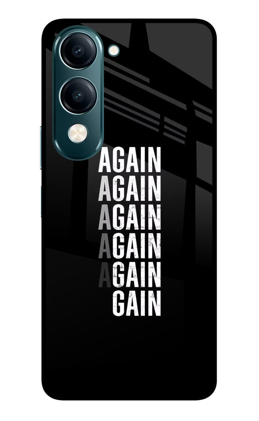Again Again Gain Vivo Y19s 5G Glass Case