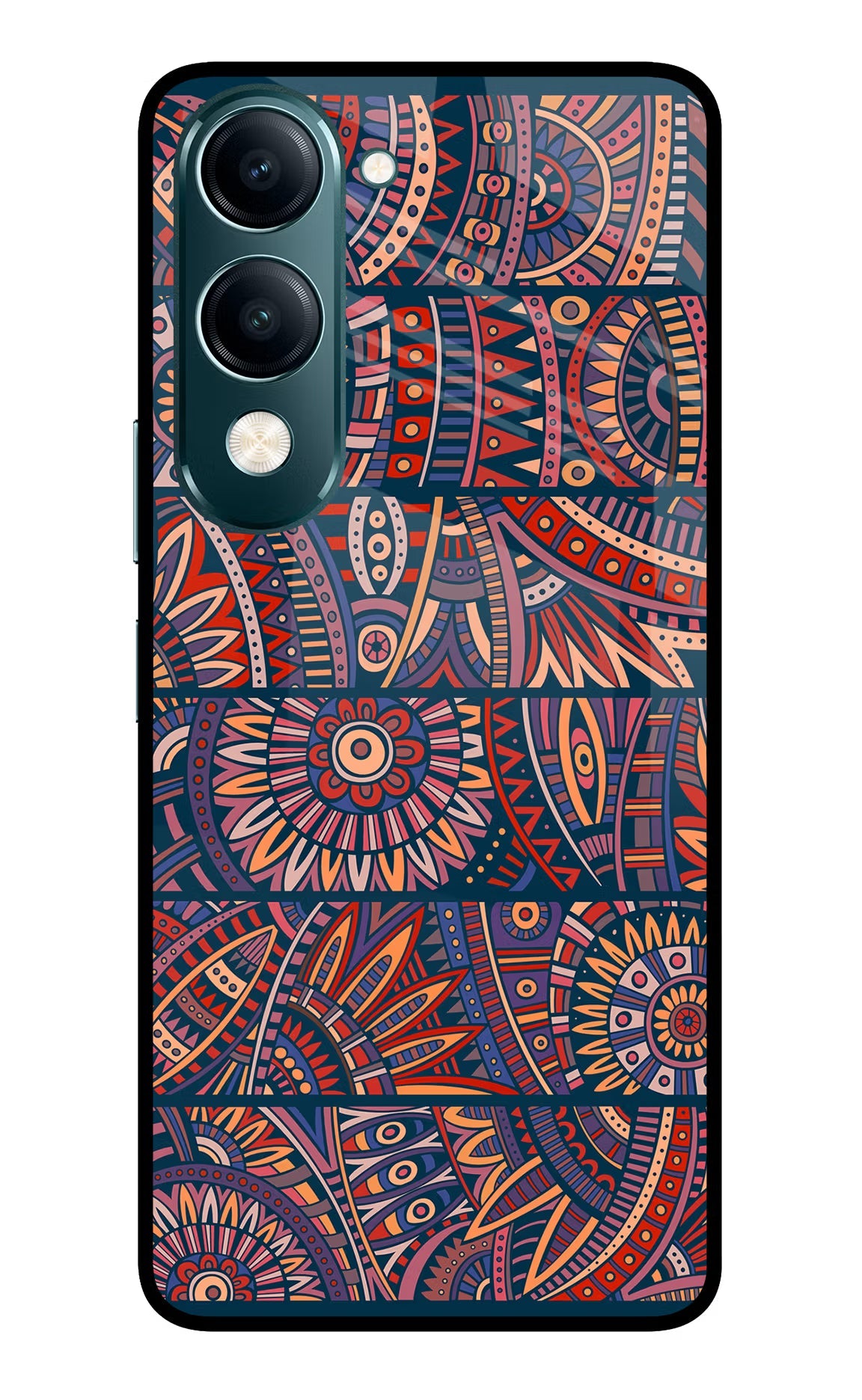 African Culture Design Vivo Y19s 5G Glass Case