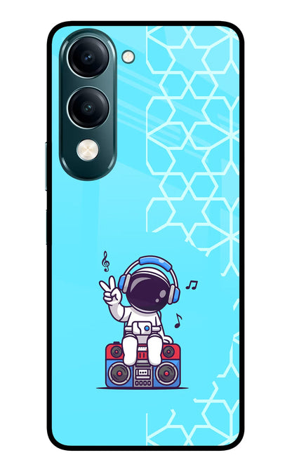 Cute Astronaut Chilling Vivo Y19s 5G Back Cover