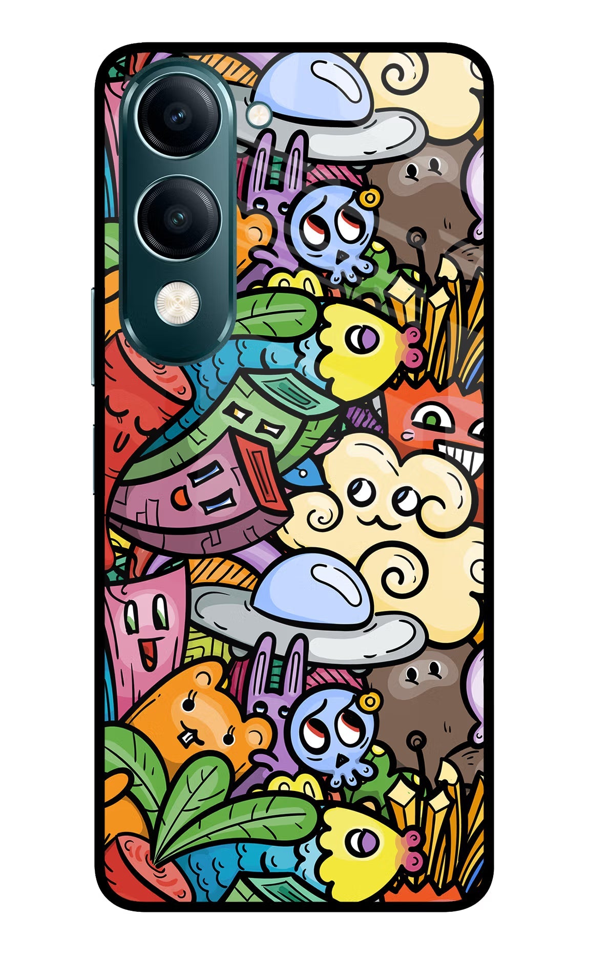 Veggie Doodle Vivo Y19s 5G Back Cover
