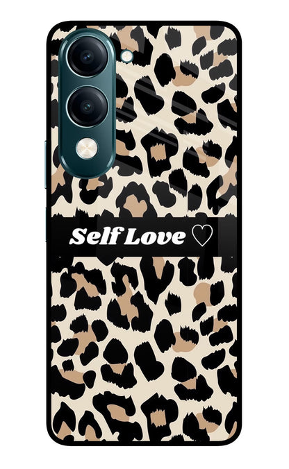 Leopard Print Self Love Vivo Y19s 5G Back Cover