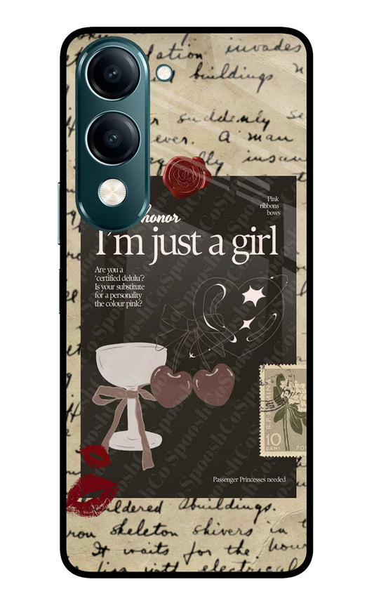 I am just a girl Vivo Y19s 5G Back Cover