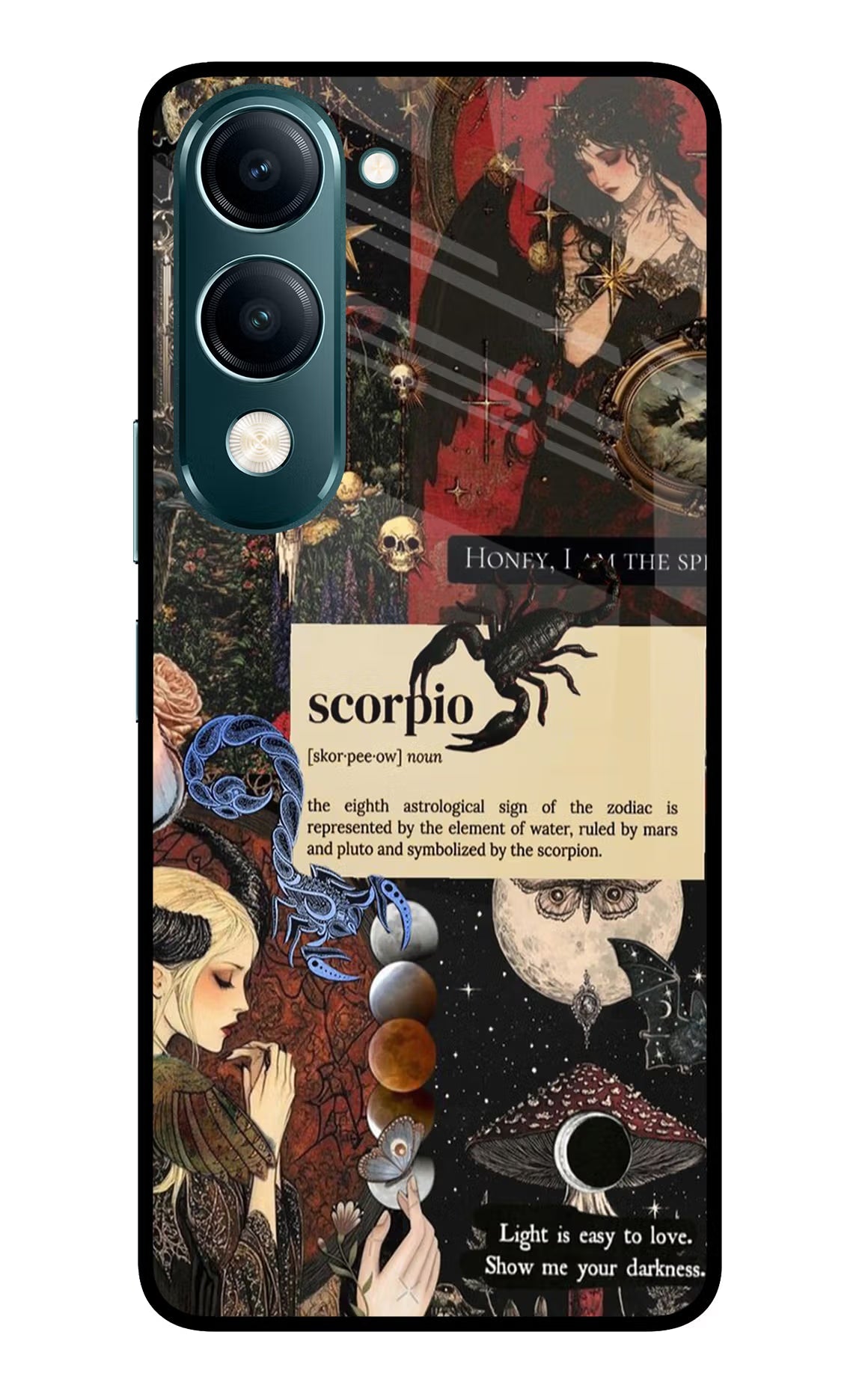 Scorpio Zodiac Vivo Y19s 5G Glass Case