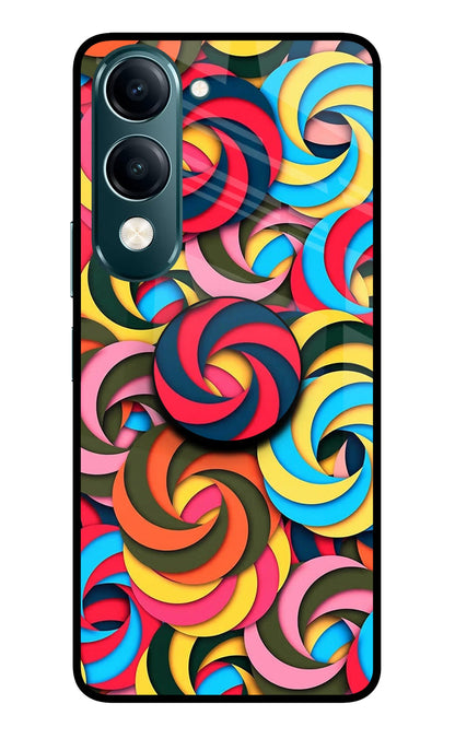 Spiral Pattern Vivo Y19s 5G Pop Case
