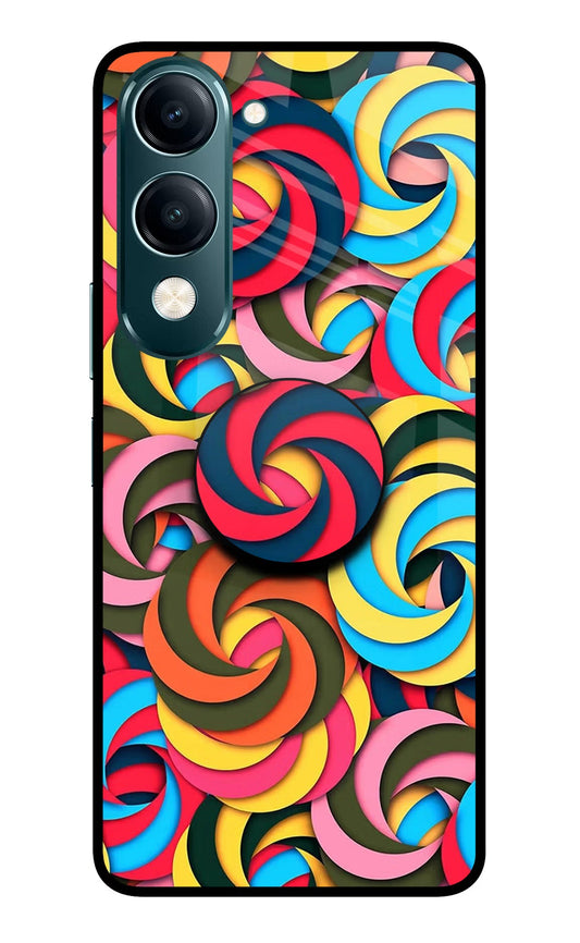 Spiral Pattern Vivo Y19s 5G Pop Case