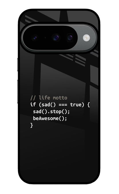 Life Motto Code Google Pixel 10 Back Cover