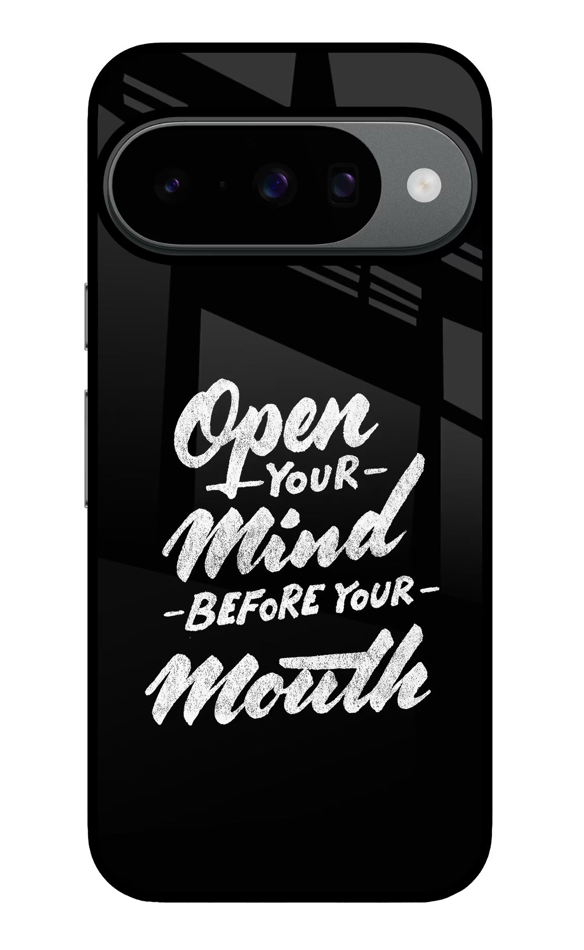 Open Your Mind Before Your Mouth Google Pixel 10 Back Cover