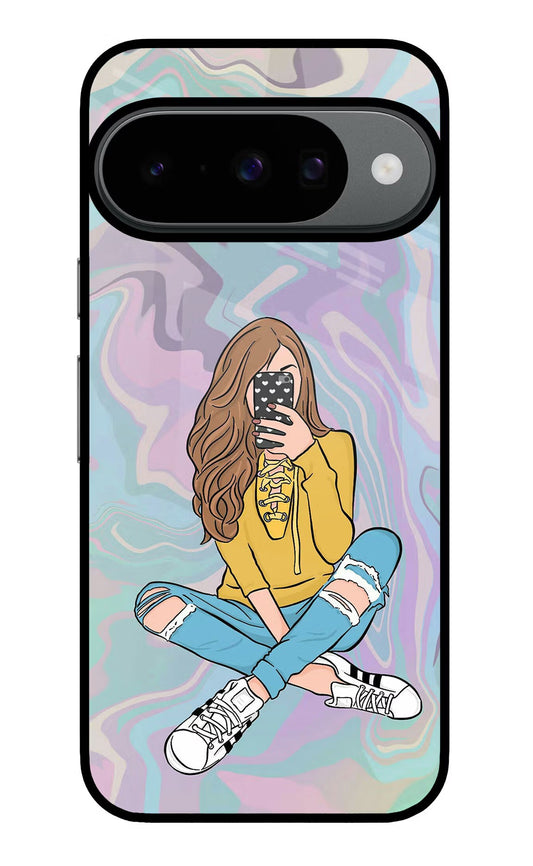 Selfie Girl Google Pixel 10 Back Cover