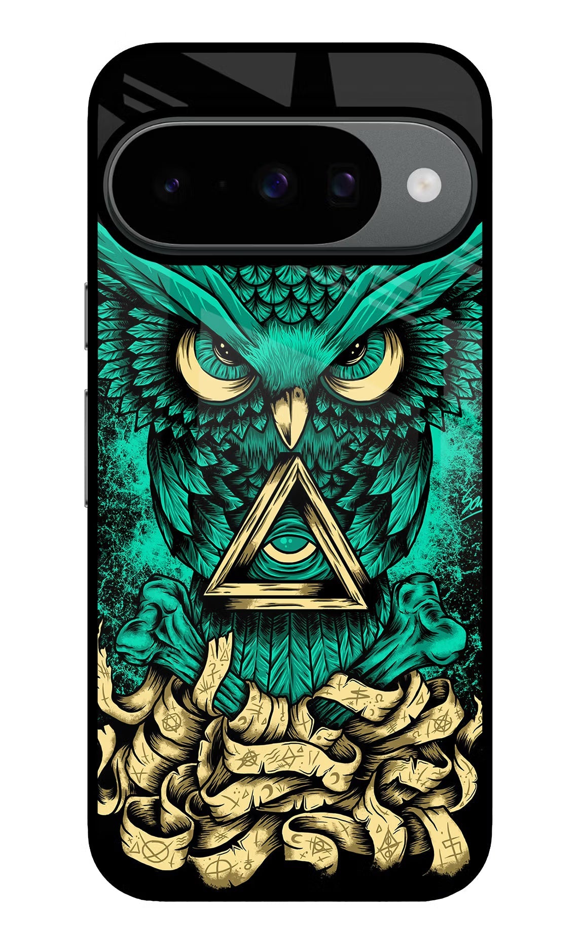 Green Owl Google Pixel 10 Back Cover